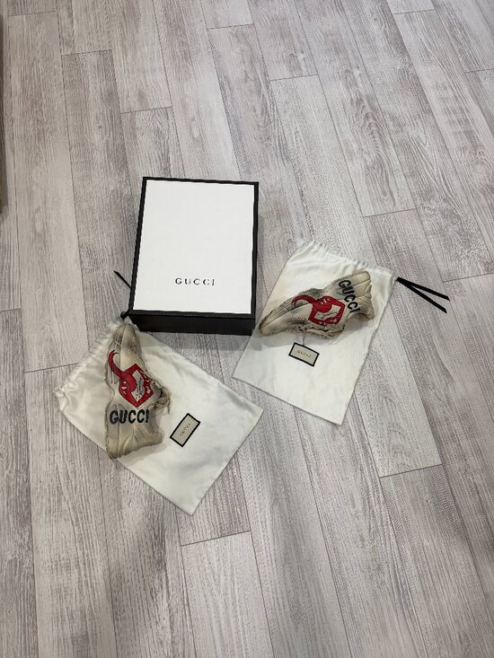 Gucci Rhyton Mouth Chunky Men Sneaker with Box and Dust Covers Size 9 1/2 main image 7